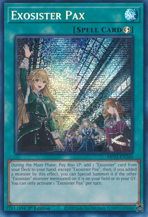 Exosister Pax [MP23-EN260] Prismatic Secret Rare | L.A. Mood Comics and Games