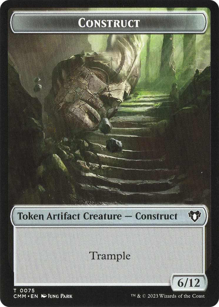 City's Blessing // Construct (0075) Double-Sided Token [Commander Masters Tokens] | L.A. Mood Comics and Games