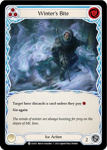 Winter's Bite (Blue) [LXI025] (Tales of Aria Lexi Blitz Deck)  1st Edition Normal | L.A. Mood Comics and Games