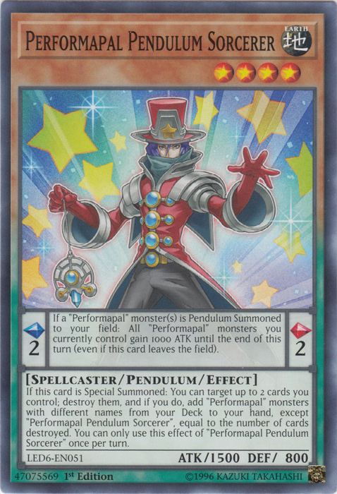 Performapal Pendulum Sorcerer [LED6-EN051] Common | L.A. Mood Comics and Games