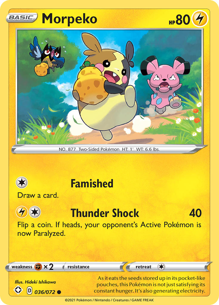 Morpeko (036/072) [Sword & Shield: Shining Fates] | L.A. Mood Comics and Games