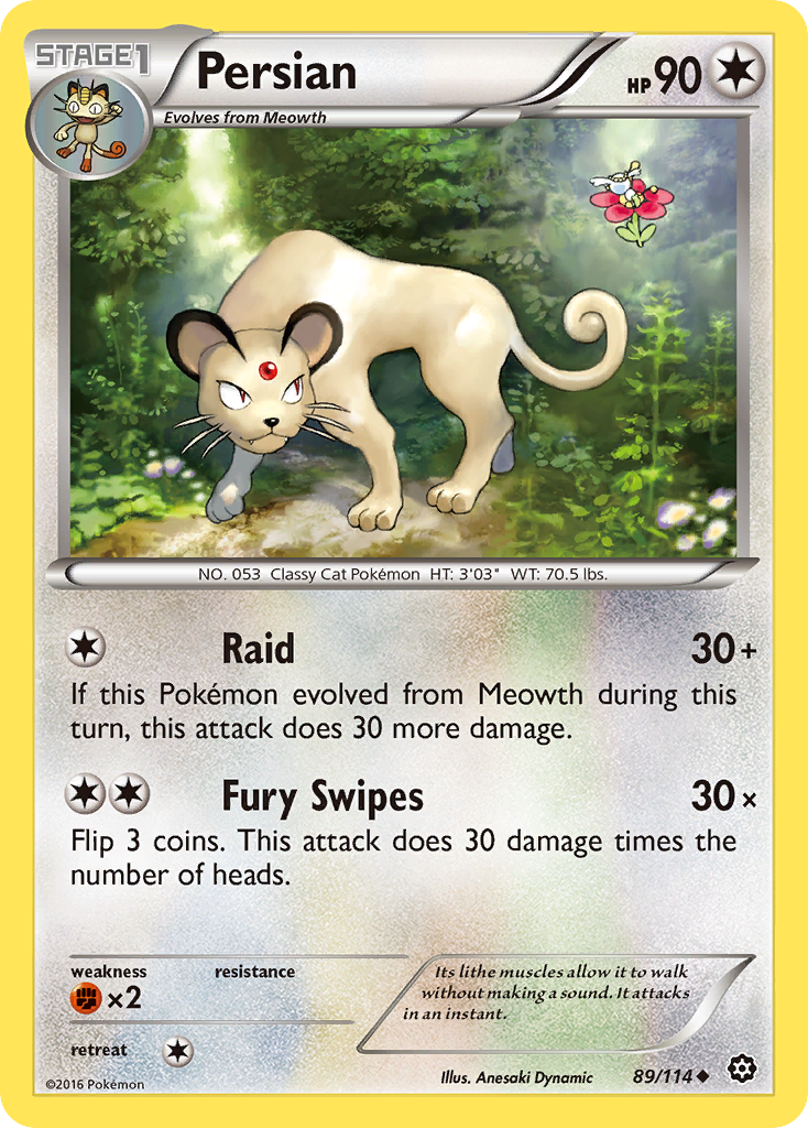 Persian (89/114) [XY: Steam Siege] | L.A. Mood Comics and Games