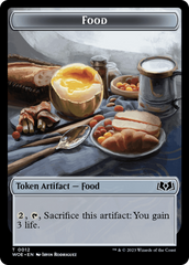 Faerie // Food (0012) Double-Sided Token [Wilds of Eldraine Tokens] | L.A. Mood Comics and Games