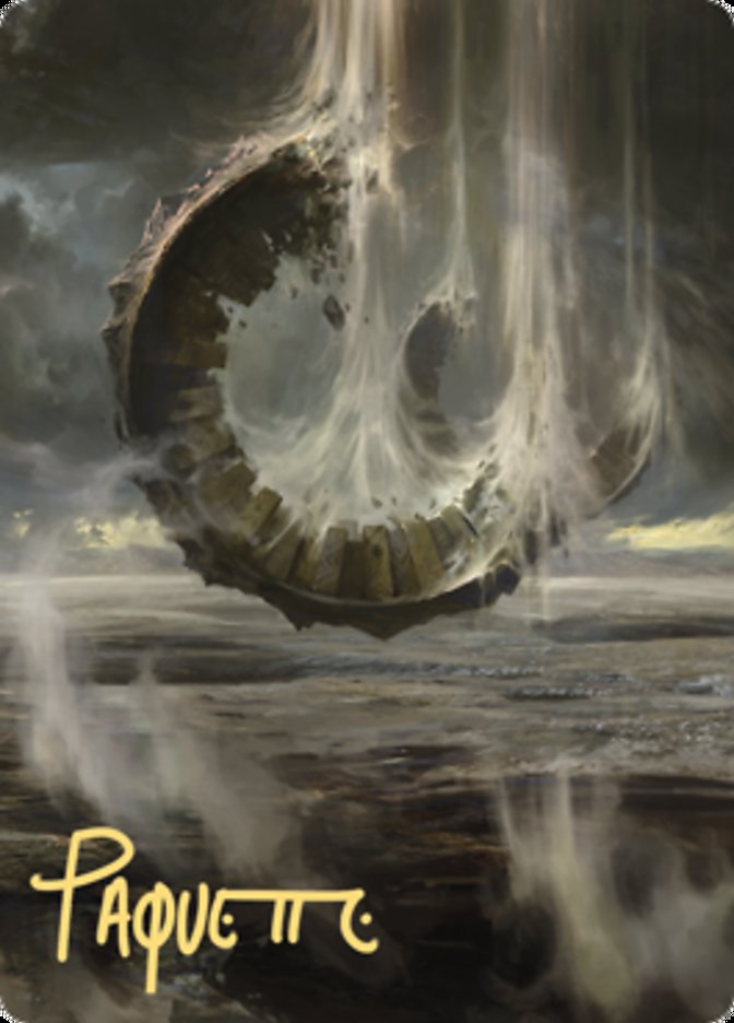 Wasteland Art Card (Gold-Stamped Signature) [Zendikar Rising Art Series] | L.A. Mood Comics and Games