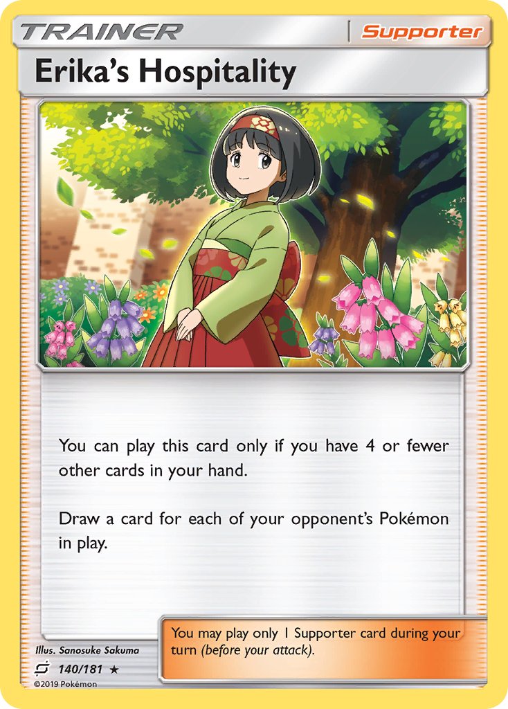 Erika's Hospitality (140/181) (Theme Deck Exclusive) [Sun & Moon: Team Up] | L.A. Mood Comics and Games
