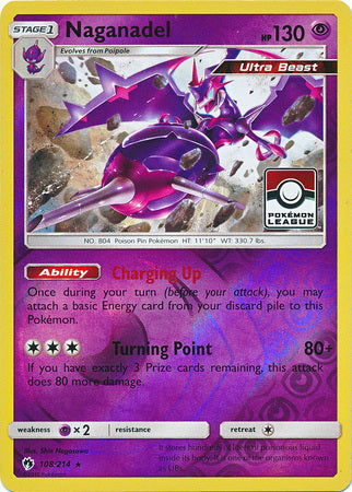 Naganadel (108/214) (League Promo) [Sun & Moon: Lost Thunder] | L.A. Mood Comics and Games