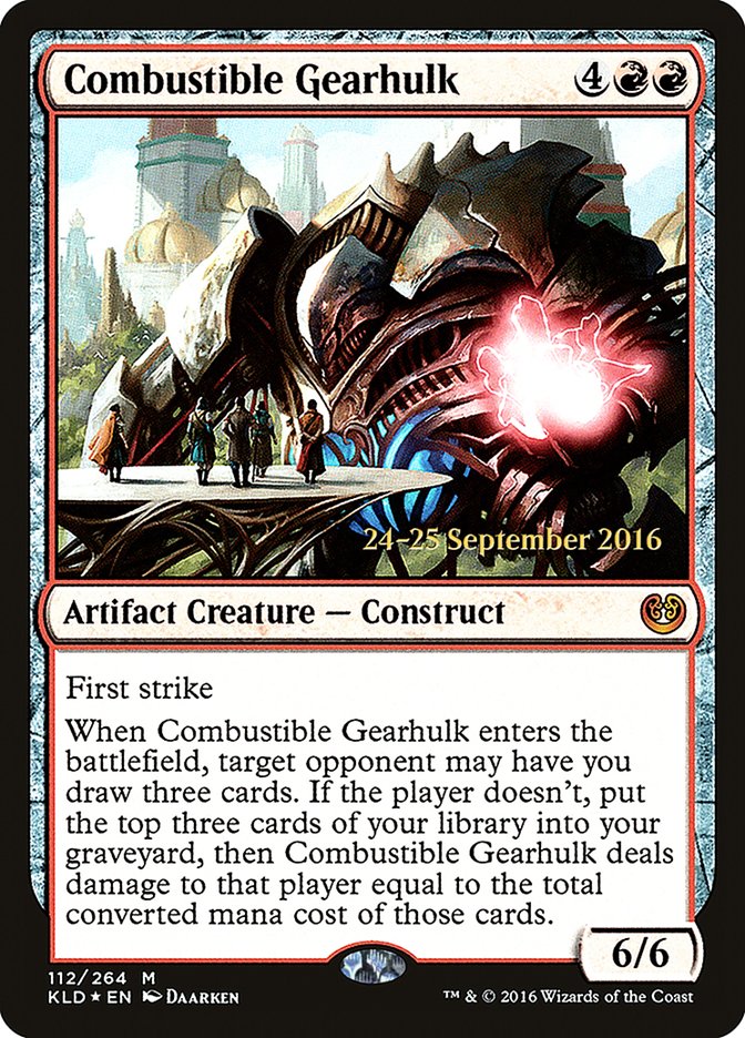 Combustible Gearhulk [Kaladesh Prerelease Promos] | L.A. Mood Comics and Games