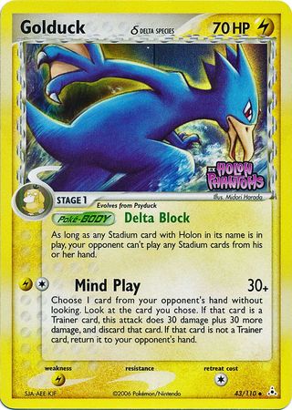 Golduck (43/110) (Delta Species) (Stamped) [EX: Holon Phantoms] | L.A. Mood Comics and Games