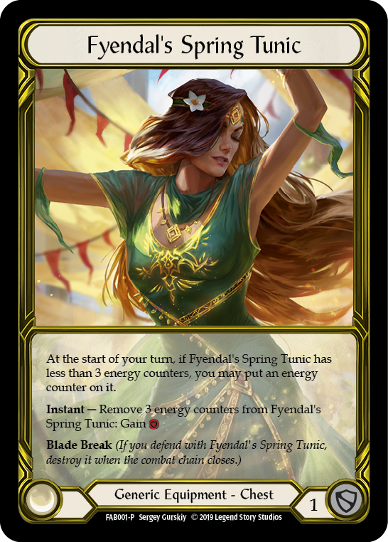 Fyendal's Spring Tunic [FAB001-P] (Promo)  1st Edition Cold Foil - Golden | L.A. Mood Comics and Games