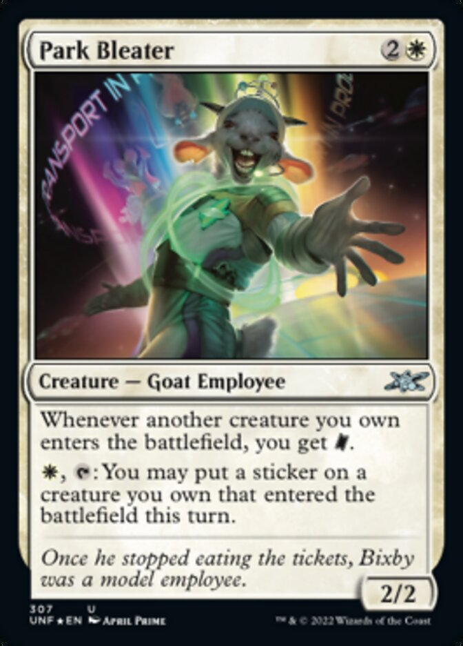 Park Bleater (Galaxy Foil) [Unfinity] | L.A. Mood Comics and Games