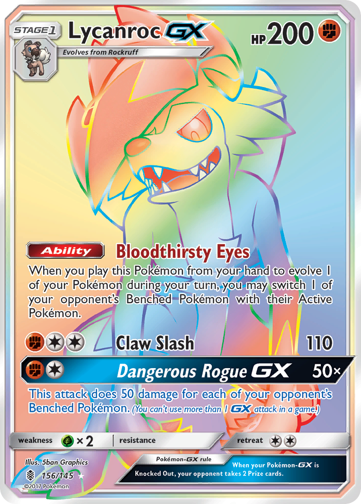 Lycanroc GX (156/145) [Sun & Moon: Guardians Rising] | L.A. Mood Comics and Games