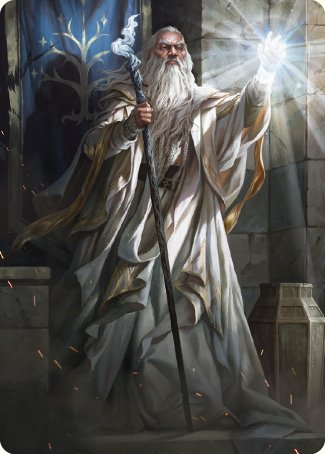 Gandalf the White Art Card [The Lord of the Rings: Tales of Middle-earth Art Series] | L.A. Mood Comics and Games
