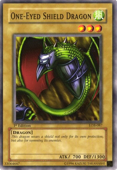 One-Eyed Shield Dragon [LOB-087] Common | L.A. Mood Comics and Games