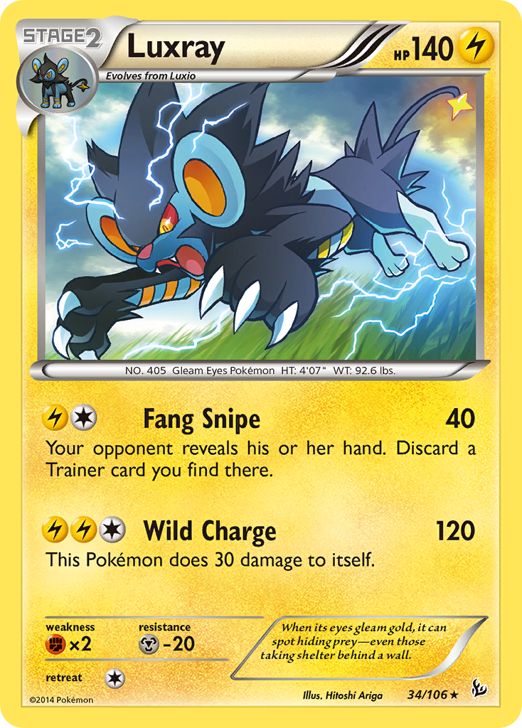 Luxray (34/106) [XY: Flashfire] | L.A. Mood Comics and Games