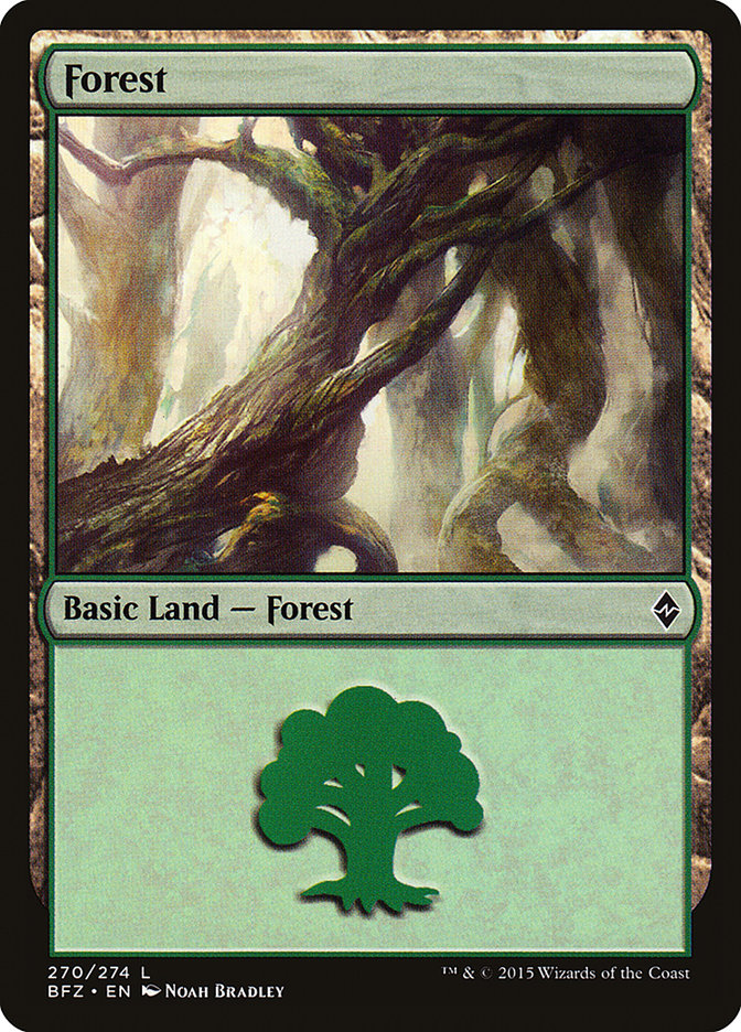 Forest (270) [Battle for Zendikar] | L.A. Mood Comics and Games