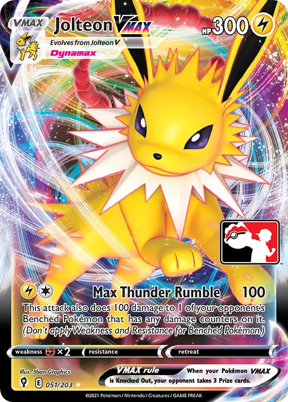 Jolteon VMAX (051/203) [Prize Pack Series One] | L.A. Mood Comics and Games