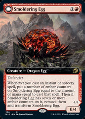 Smoldering Egg // Ashmouth Dragon (Extended Art) [Innistrad: Midnight Hunt] | L.A. Mood Comics and Games
