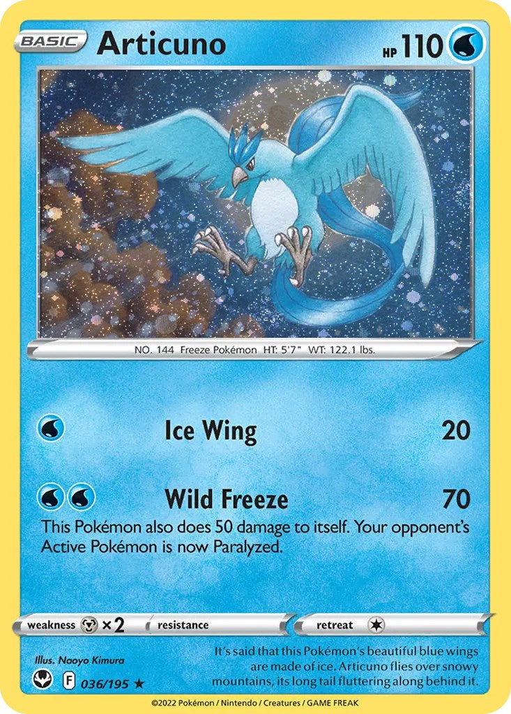 Articuno (036/195) (Cosmos Holo) [Sword & Shield: Base Set] | L.A. Mood Comics and Games