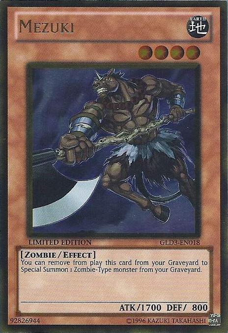 Mezuki [GLD3-EN018] Gold Rare | L.A. Mood Comics and Games