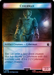 Alien // Cyberman Double-Sided Token (Surge Foil) [Doctor Who Tokens] | L.A. Mood Comics and Games