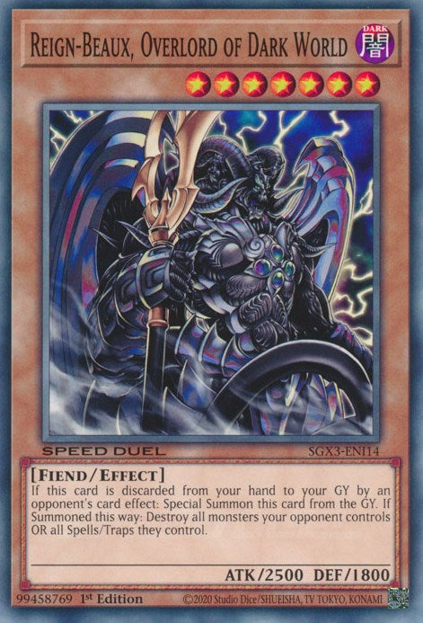 Reign-Beaux, Overlord of Dark World [SGX3-ENI14] Common | L.A. Mood Comics and Games
