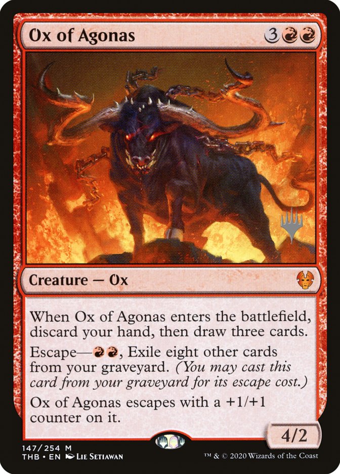 Ox of Agonas (Promo Pack) [Theros Beyond Death Promos] | L.A. Mood Comics and Games