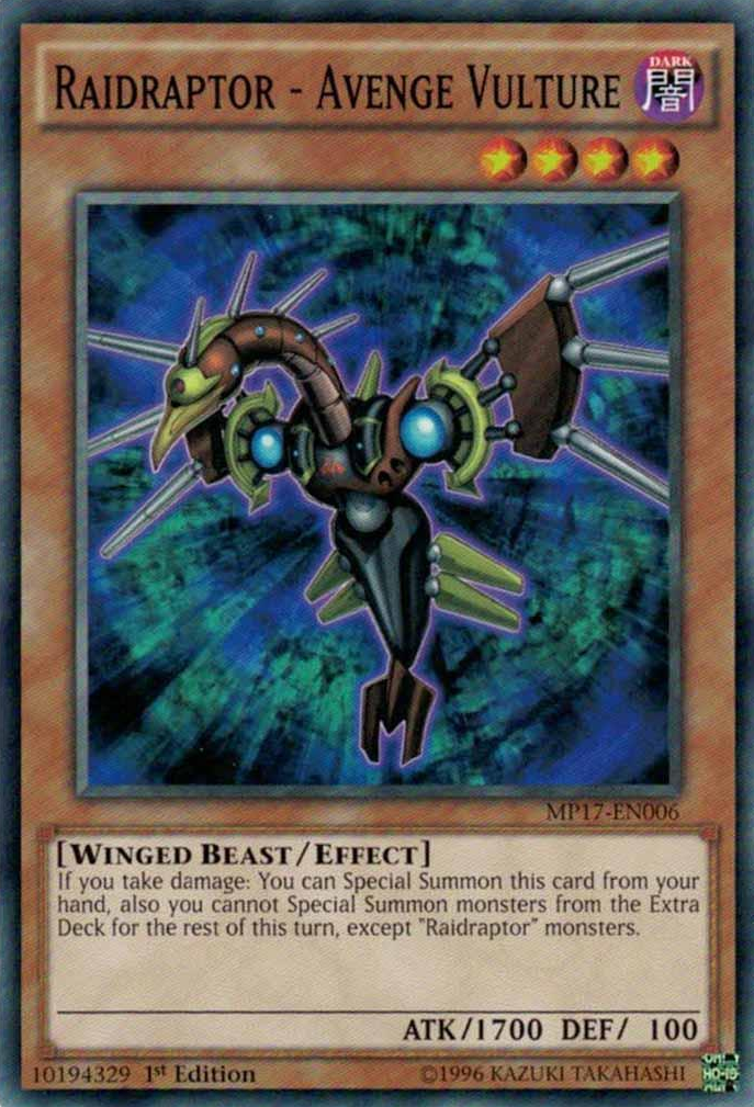 Raidraptor - Avenge Vulture [MP17-EN006] Common | L.A. Mood Comics and Games