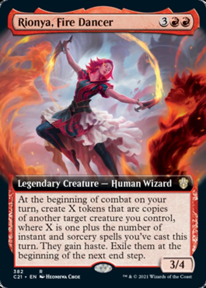 Rionya, Fire Dancer (Extended Art) [Commander 2021] | L.A. Mood Comics and Games