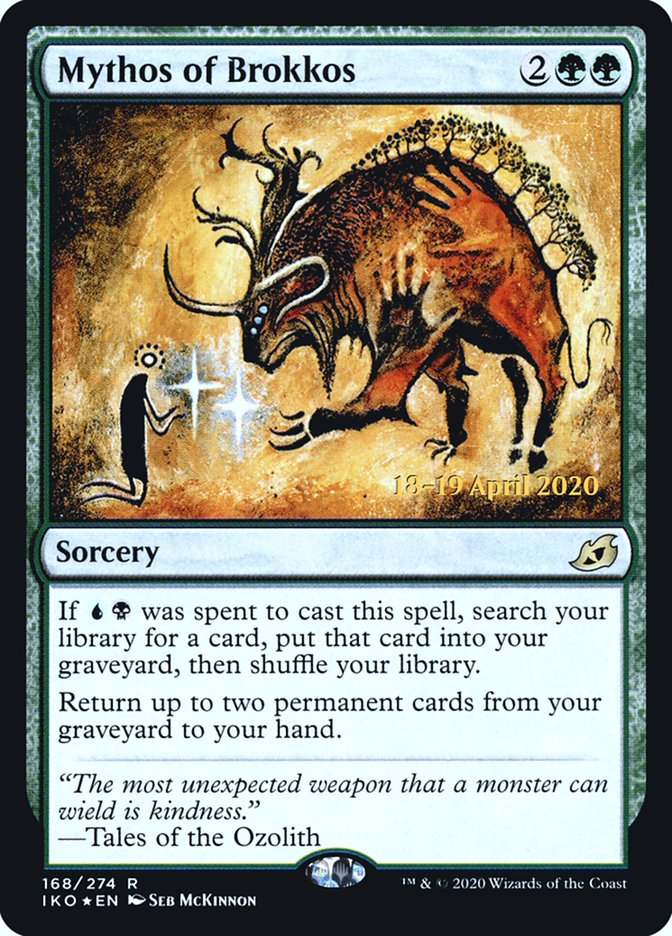 Mythos of Brokkos [Ikoria: Lair of Behemoths Prerelease Promos] | L.A. Mood Comics and Games