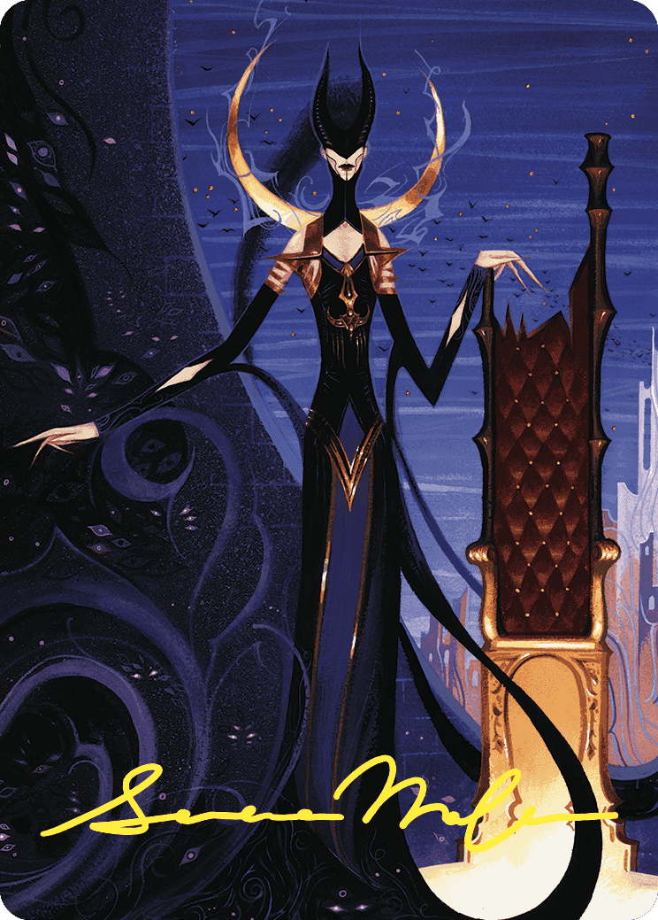 Ashiok, Wicked Manipulator Art Card (57/81) (Gold-Stamped Signature) [Wilds of Eldraine Art Series] | L.A. Mood Comics and Games