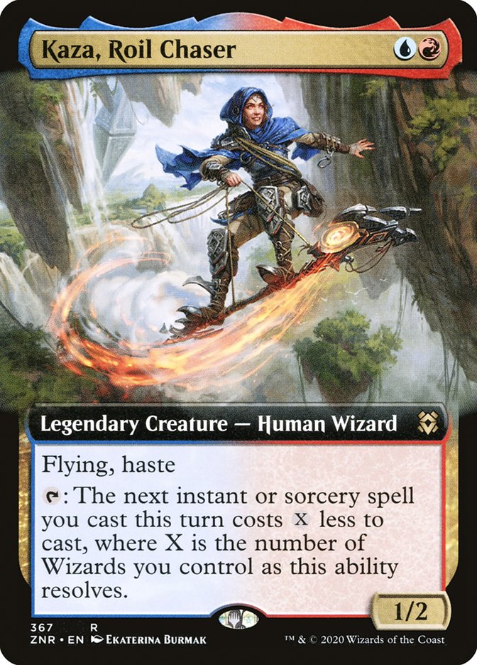 Kaza, Roil Chaser (Extended Art) [Zendikar Rising] | L.A. Mood Comics and Games