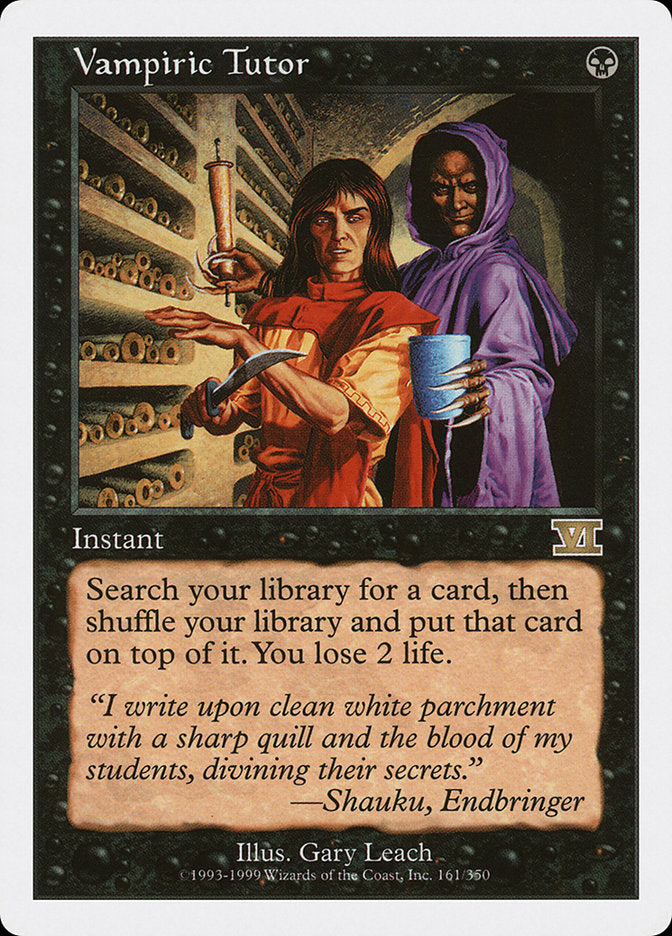Vampiric Tutor [Classic Sixth Edition] | L.A. Mood Comics and Games