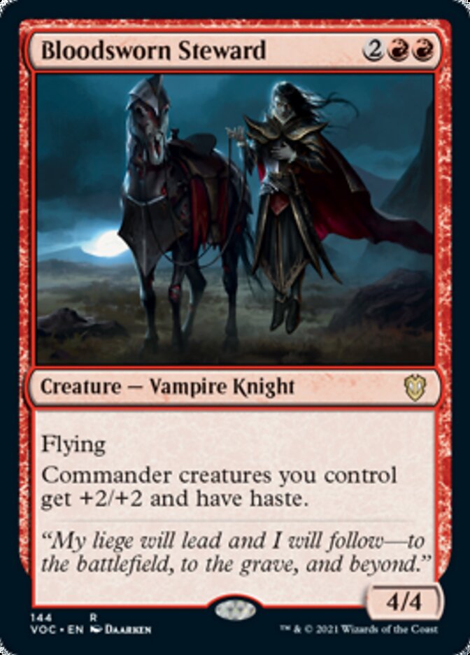 Bloodsworn Steward [Innistrad: Crimson Vow Commander] | L.A. Mood Comics and Games