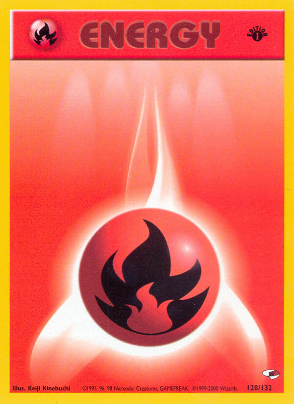 Fire Energy (128/132) [Gym Heroes 1st Edition] | L.A. Mood Comics and Games