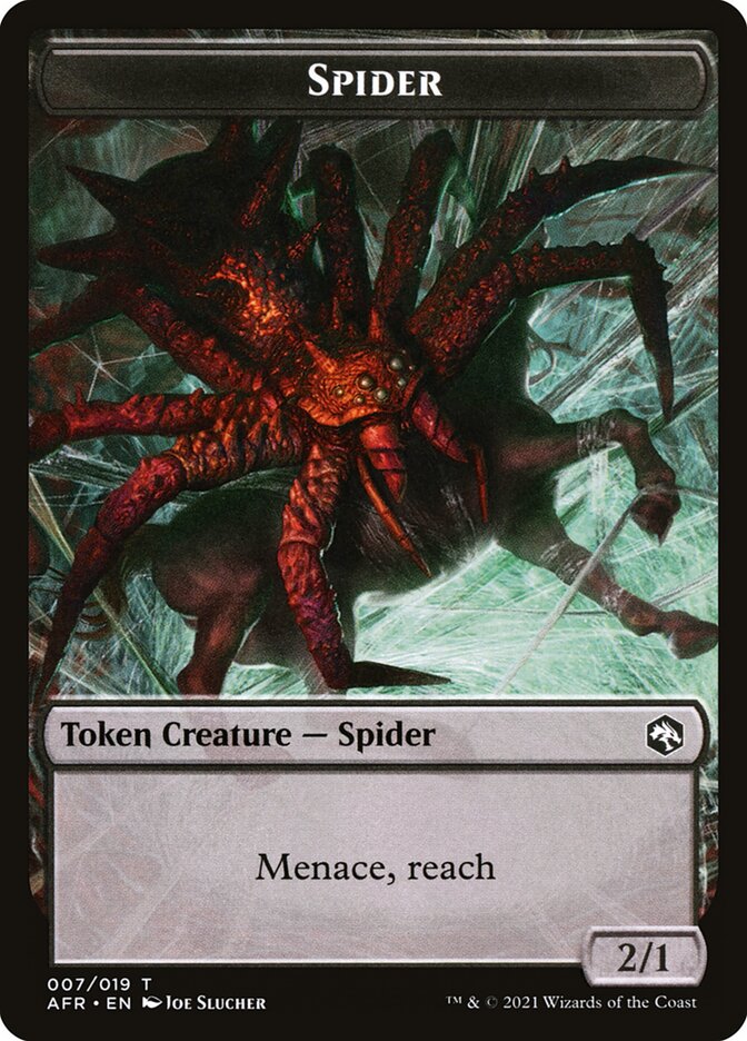 Spider // Lolth, Spider Queen Emblem Double-Sided Token [Dungeons & Dragons: Adventures in the Forgotten Realms Tokens] | L.A. Mood Comics and Games