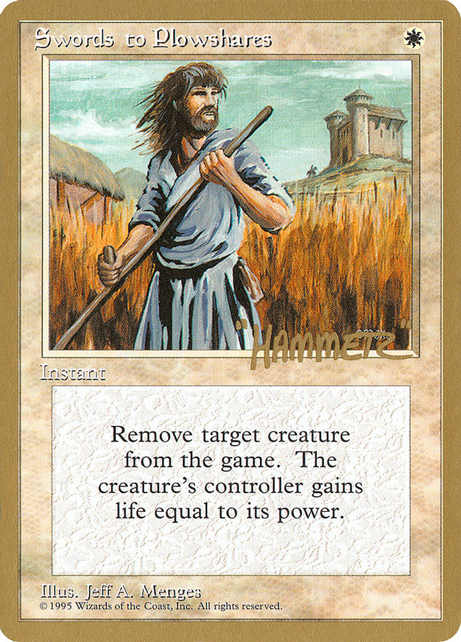 Swords to Plowshares (Shawn "Hammer" Regnier) [Pro Tour Collector Set] | L.A. Mood Comics and Games