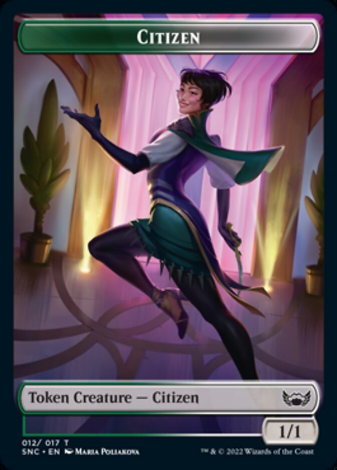 Food // Citizen Double-Sided Token [Streets of New Capenna Commander Tokens] | L.A. Mood Comics and Games