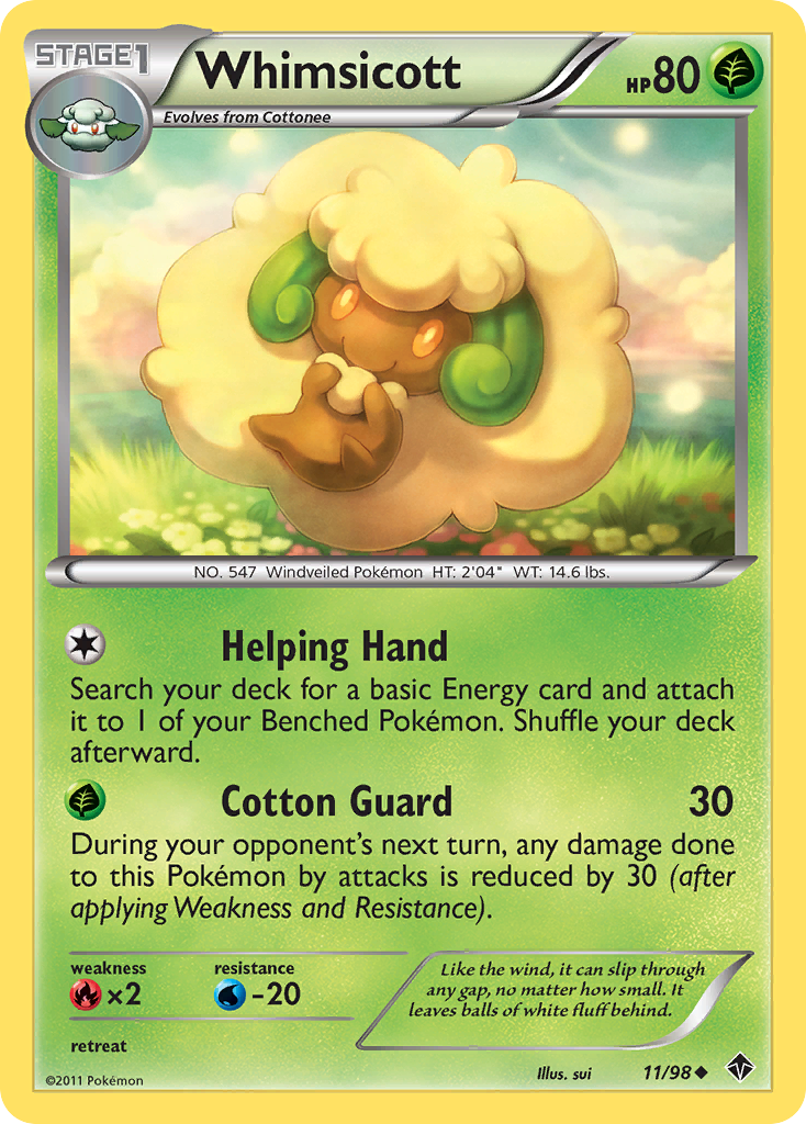 Whimsicott (11/98) [Black & White: Emerging Powers] | L.A. Mood Comics and Games