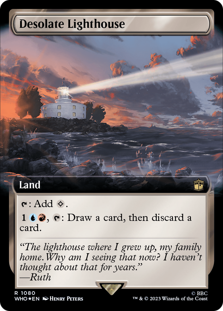 Desolate Lighthouse (Extended Art) (Surge Foil) [Doctor Who] | L.A. Mood Comics and Games