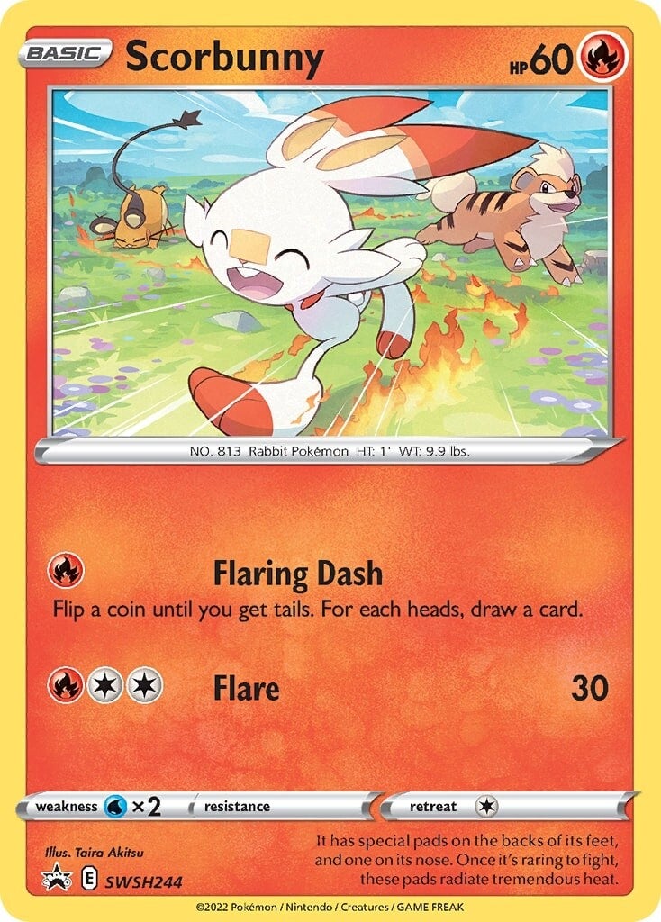 Scorbunny (SWSH244) [Sword & Shield: Black Star Promos] | L.A. Mood Comics and Games