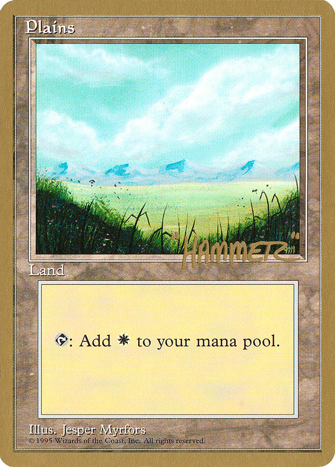 Plains (shr366) (Shawn "Hammer" Regnier) [Pro Tour Collector Set] | L.A. Mood Comics and Games