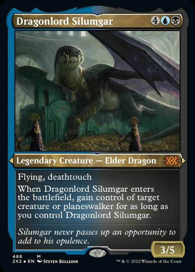 Dragonlord Silumgar (Foil Etched) [Double Masters 2022] | L.A. Mood Comics and Games