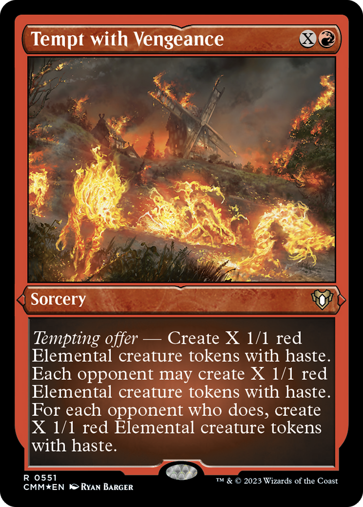 Tempt with Vengeance (Foil Etched) [Commander Masters] | L.A. Mood Comics and Games