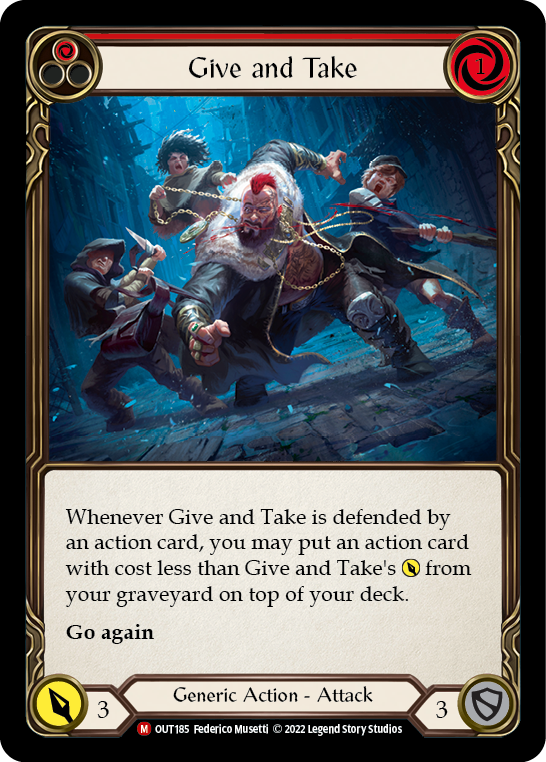 Give and Take [OUT185] (Outsiders)  Rainbow Foil | L.A. Mood Comics and Games
