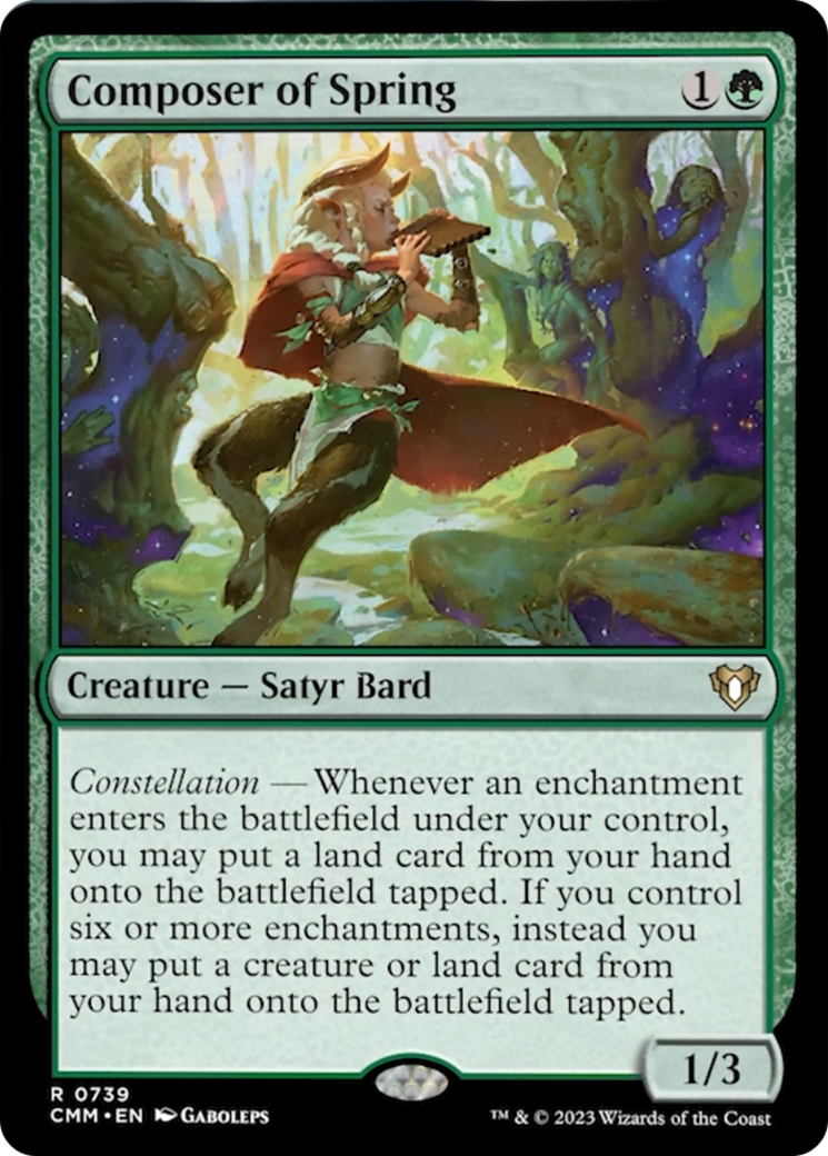 Composer of Spring [Commander Masters] | L.A. Mood Comics and Games