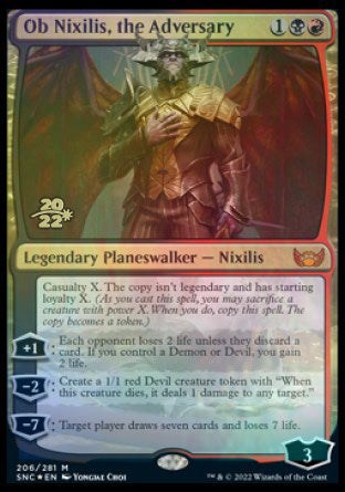 Ob Nixilis, the Adversary [Streets of New Capenna Prerelease Promos] | L.A. Mood Comics and Games