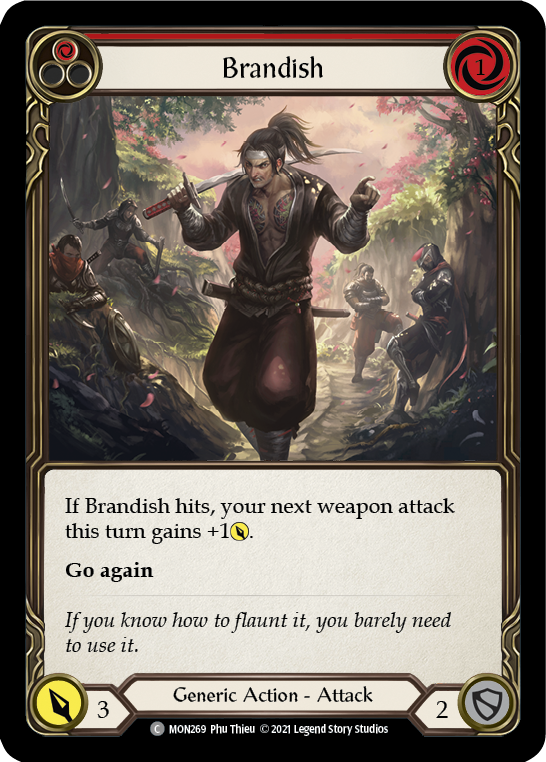 Brandish (Red) [MON269-RF] (Monarch)  1st Edition Rainbow Foil | L.A. Mood Comics and Games