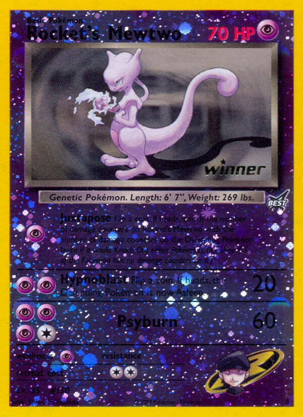 Rocket's Mewtwo (8) (Winner) [Best of Promos] | L.A. Mood Comics and Games