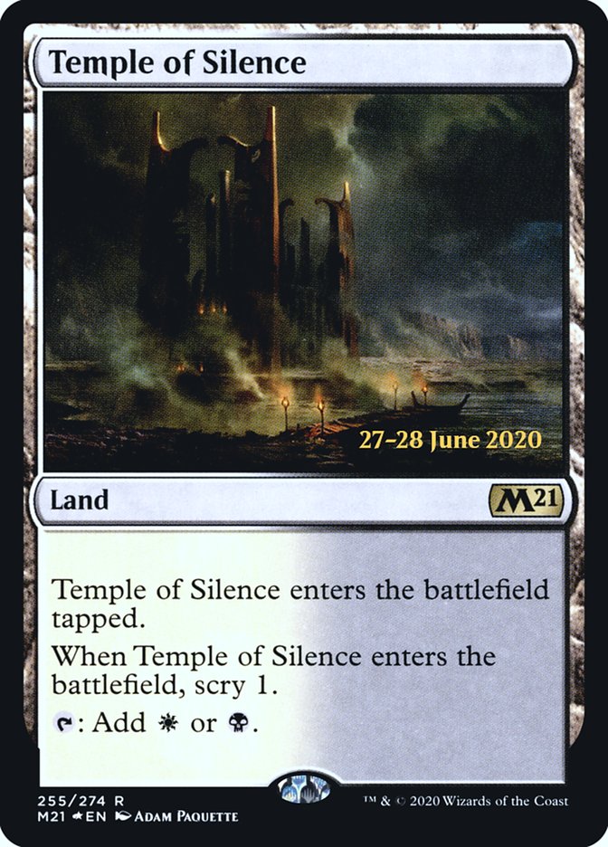 Temple of Silence [Core Set 2021 Prerelease Promos] | L.A. Mood Comics and Games