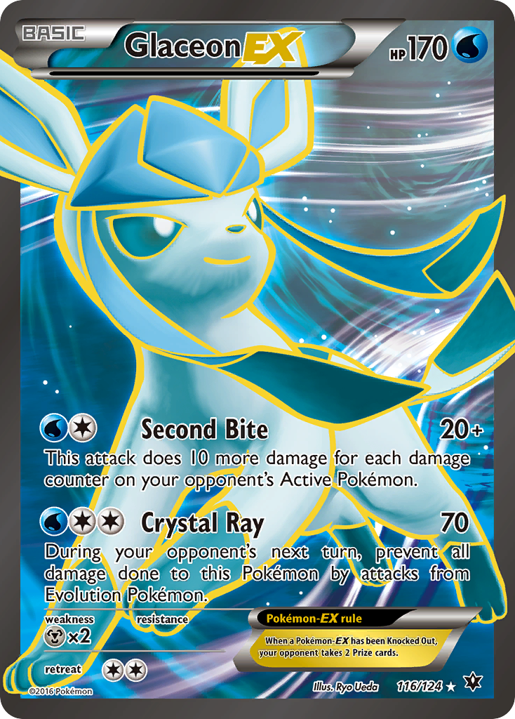 Glaceon EX (116/124) [XY: Fates Collide] | L.A. Mood Comics and Games